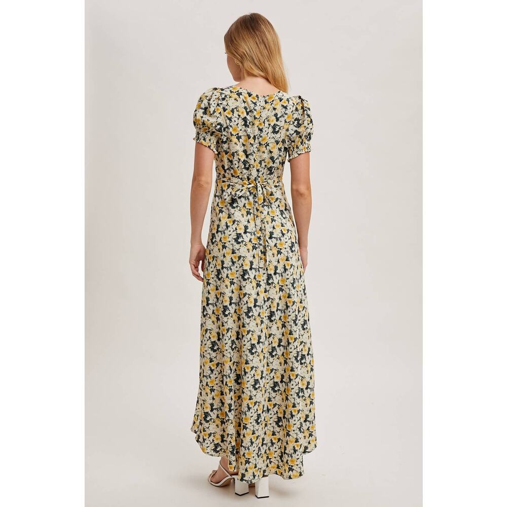 FLORAL PRINT WRAP MAXI SUN DRESS-SMALL - Picture 7 of 7